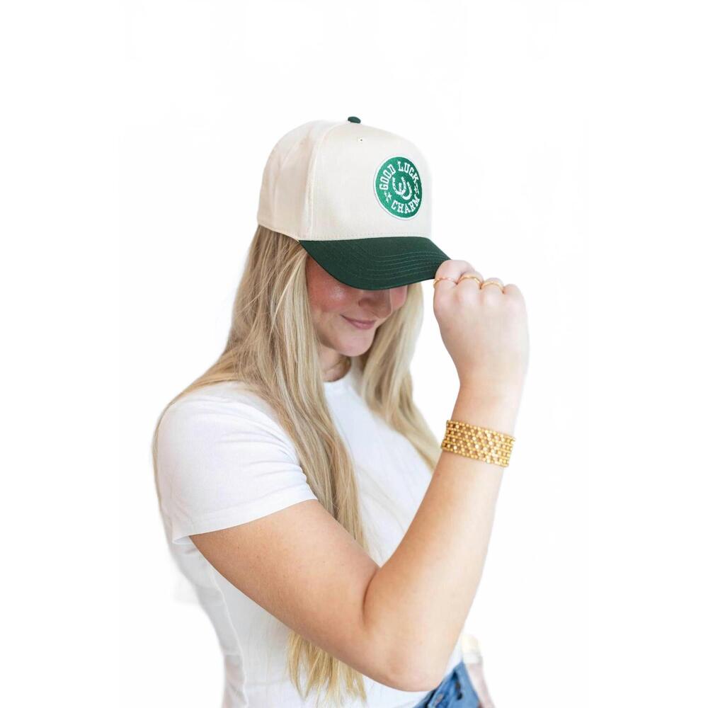 NEW KENZKUSTOMZ women's good luck charm trucker hat in green